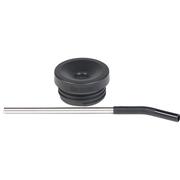 BLACK/BRUSHED STAINLESS