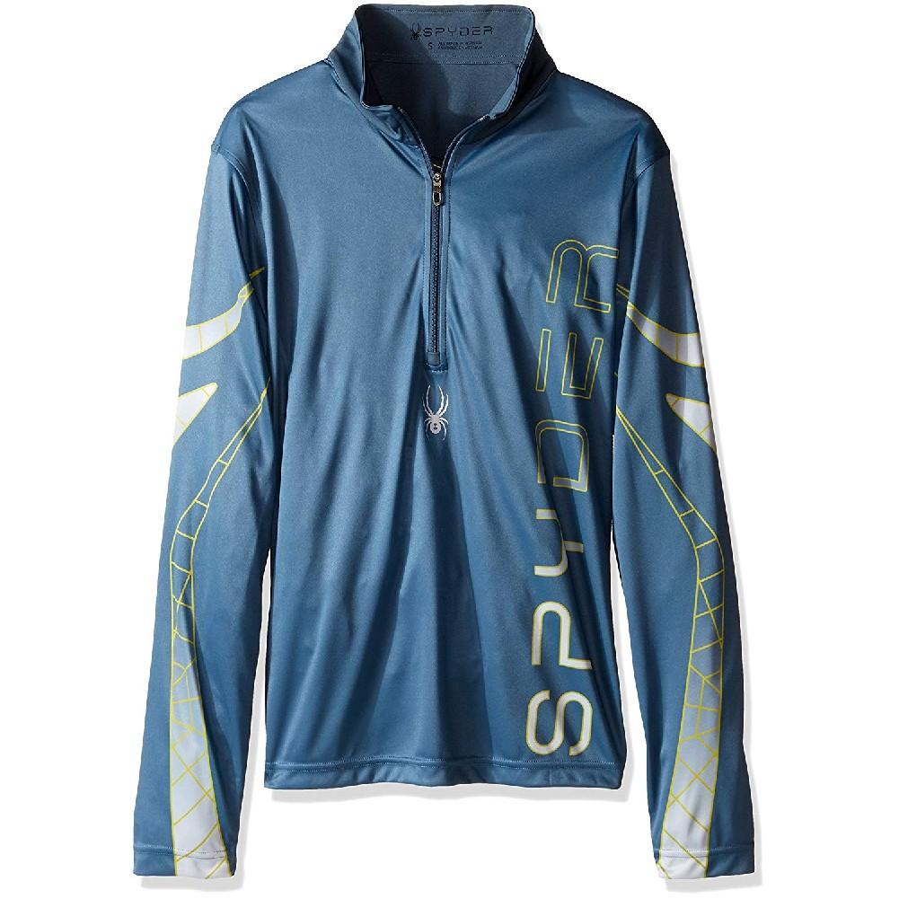 Details about   $100 Spyder Powertrack Dry WEB T-Neck Top NWT Size S or M Mens Electric Blue 