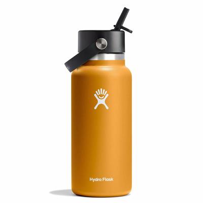 Hydro Flask 32Oz Wide Mouth Water Bottle with Flex Straw Cap