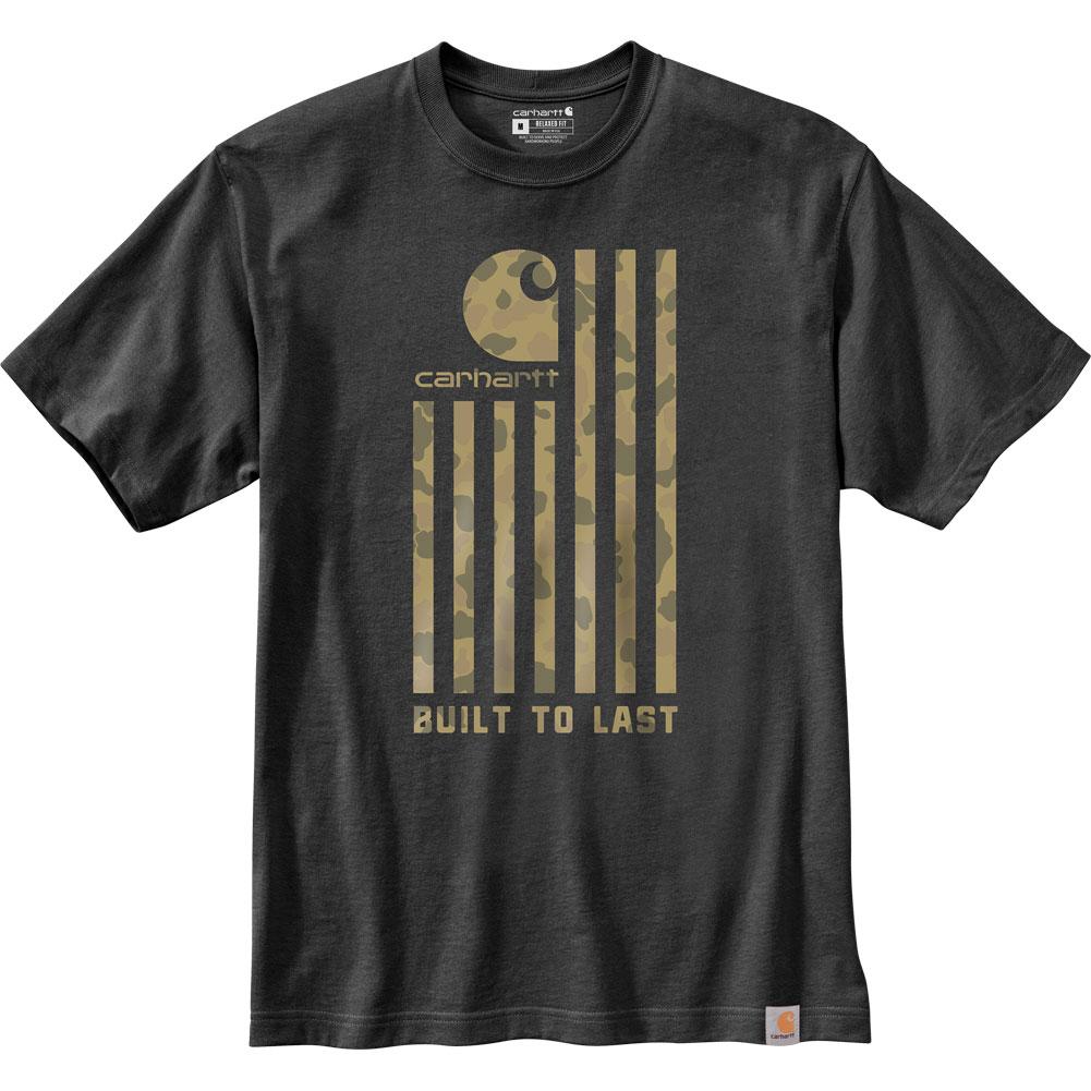 Carhartt Relaxed Fit Midweight Short- Sleeve Flag Graphic T- Shirt Men's