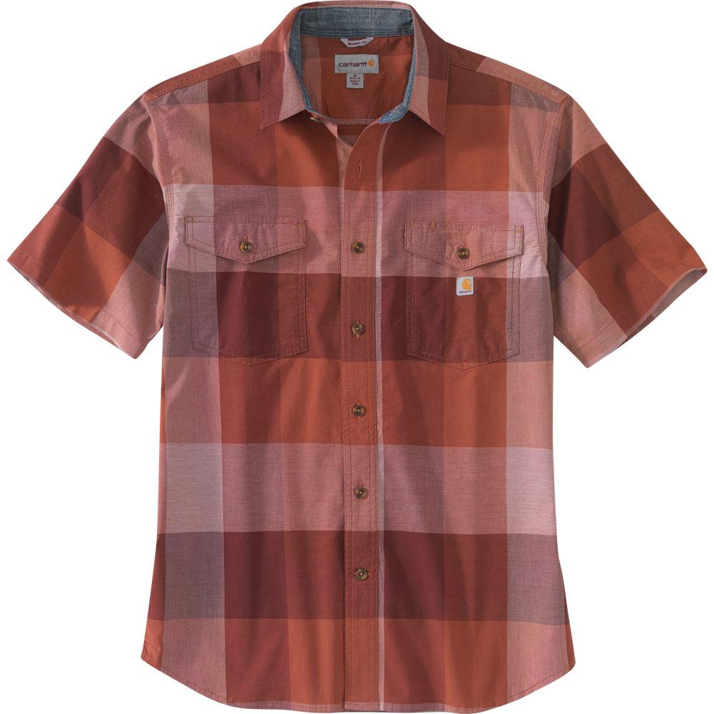 Carhartt Rugged Flex Relaxed Fit Lightweight Short-Sleeve Plaid Shirt Men's