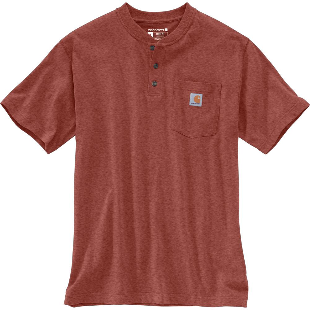 Carhartt Loose Fit Heavyweight Short-Sleeve Pocket Henley T-Shirt Men's