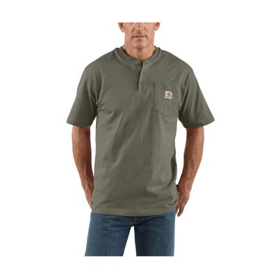 Carhartt Loose Fit Heavyweight Short-Sleeve Pocket Henley T-Shirt Men's
