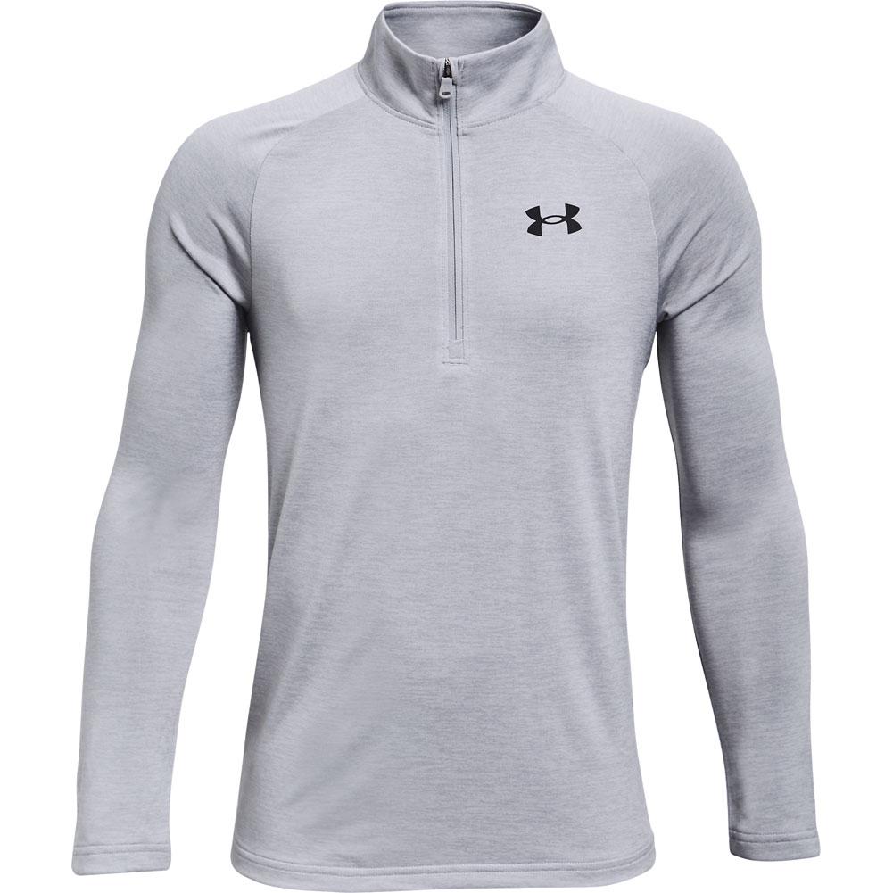 Under Armour Tech 1/2 zip long sleeve top in black