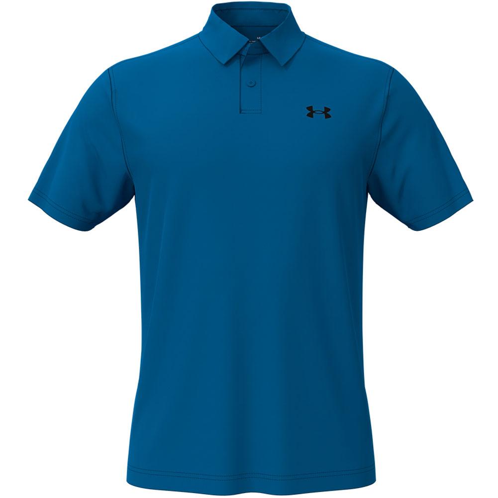 Under Armour Mens 2021 T2G Blocked Moisture Wicking 4-Way Stretch Polo Shirt 