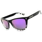 SHINY BLK TO GREY/BROWN POLARIZED - PURPLE MIRROR