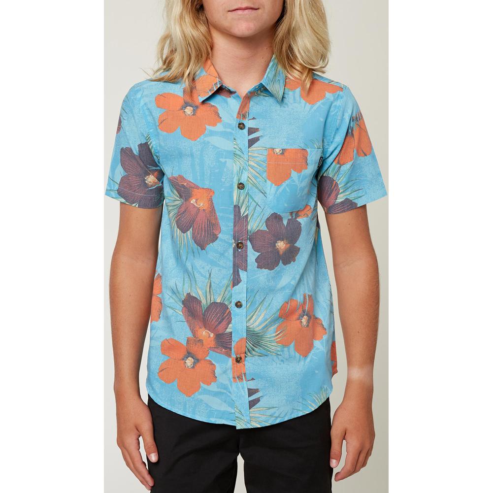 O ' Neill Bluster Short Sleeve Button- Up Shirt Boys '
