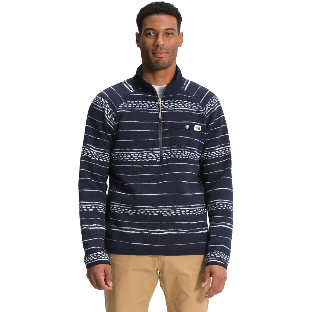 The North Face Men's Gordon Lyons Printed 1/4-Zip Pullover, Size: Small, Polyester/Elastic