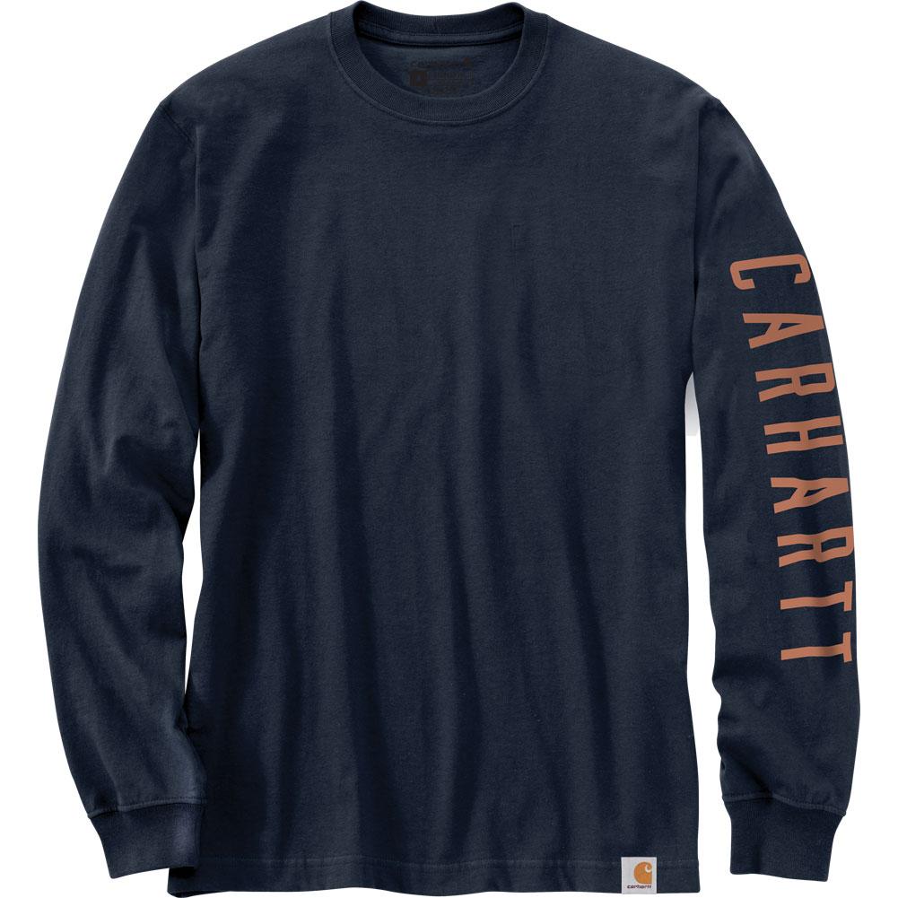 Carhartt Relaxed Fit Heavyweight Longsleeve Logo Graphic T- Shirt Men's