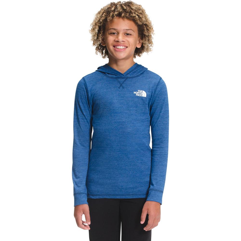  The North Face Long Sleeve Tri- Blend Elevate Hoodie Boys '