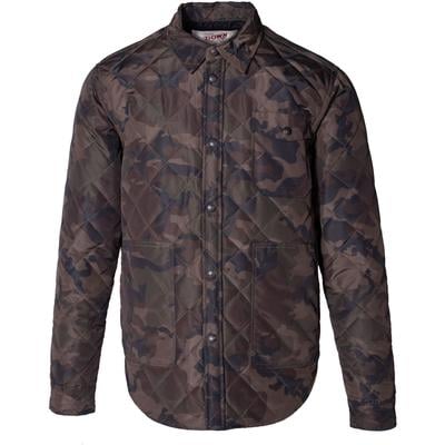 Schott Down-Filled Diamond Quilted Shirt Jacket Men's