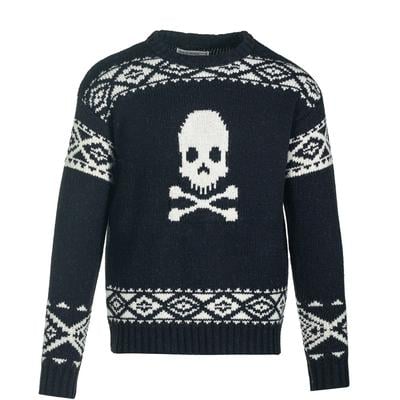 Schott Jolly Roger Wool Blend Motif Sweater Men's