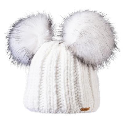 Starling Teddy Faux Fur 2Pom Beanie Womens