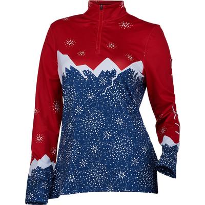 Spyder Burst Zip T-Neck Top Women's