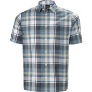 WASHED NAVY PEAK PLAID
