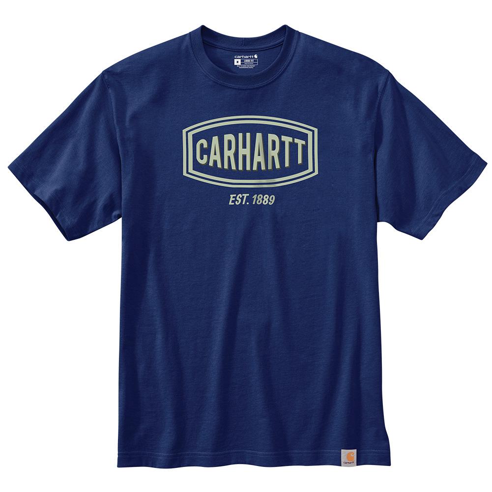  Carhartt Loose Fit Heavyweight Short- Sleeve Logo Graphic T- Shirt Men's