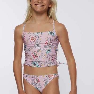 Oneill Sydney Floral Cinch Tankini Swim Set Girls'