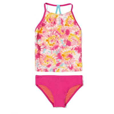 Speedo Printed High Neck Tankini Set Girls'