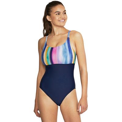 Speedo Adjustable Double Strap One Piece Swimsuit Women's