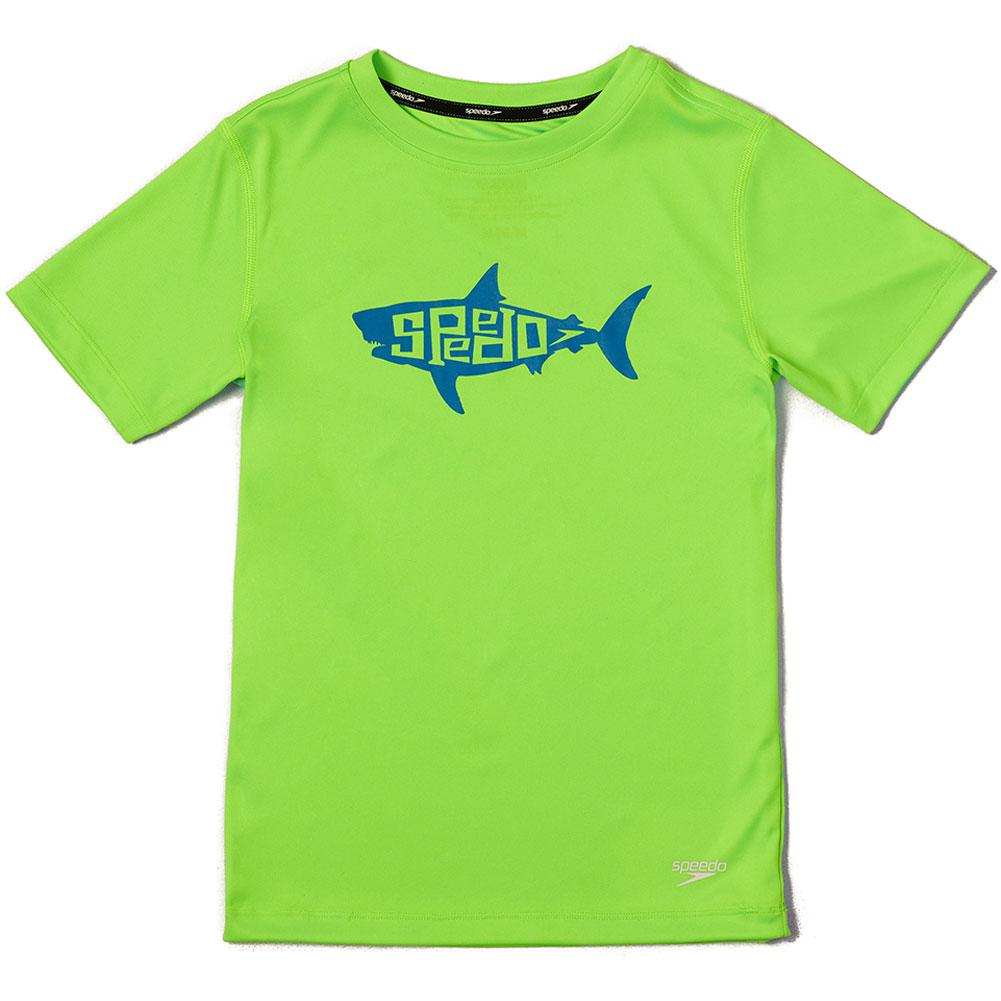  Speedo Graphic Short- Sleeve Swim Shirt Boys '