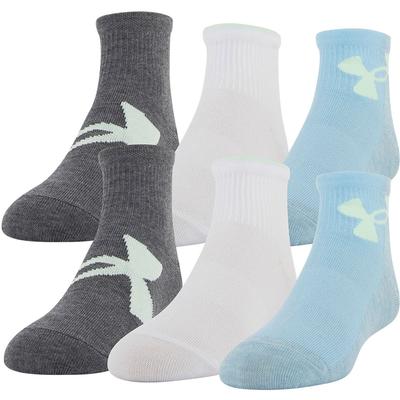Under Armour UA Essential Lite 1/4 Socks Girls' - 6-Pack