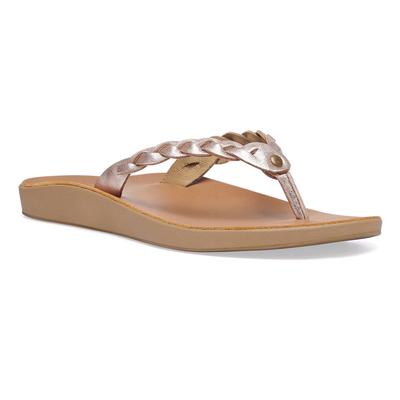 Sanuk Cosmic Yoga Joy Metallic Braid Flip Flops Women's