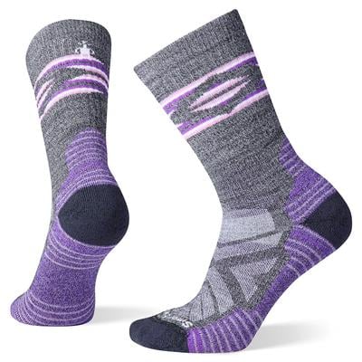 Smartwool Hike Light Cushion Broken Stripes Pattern Crew Socks Women's