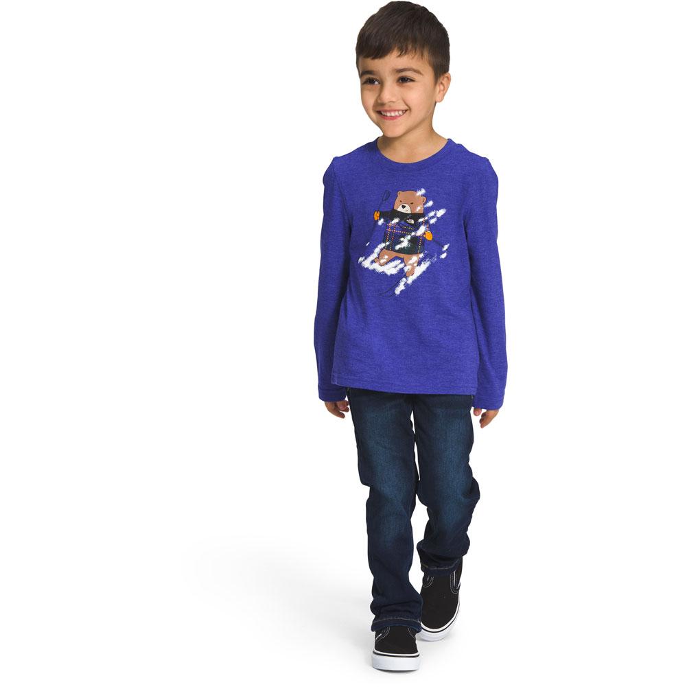  The North Face Long Sleeve Tri- Blend Graphic Tee Toddlers '