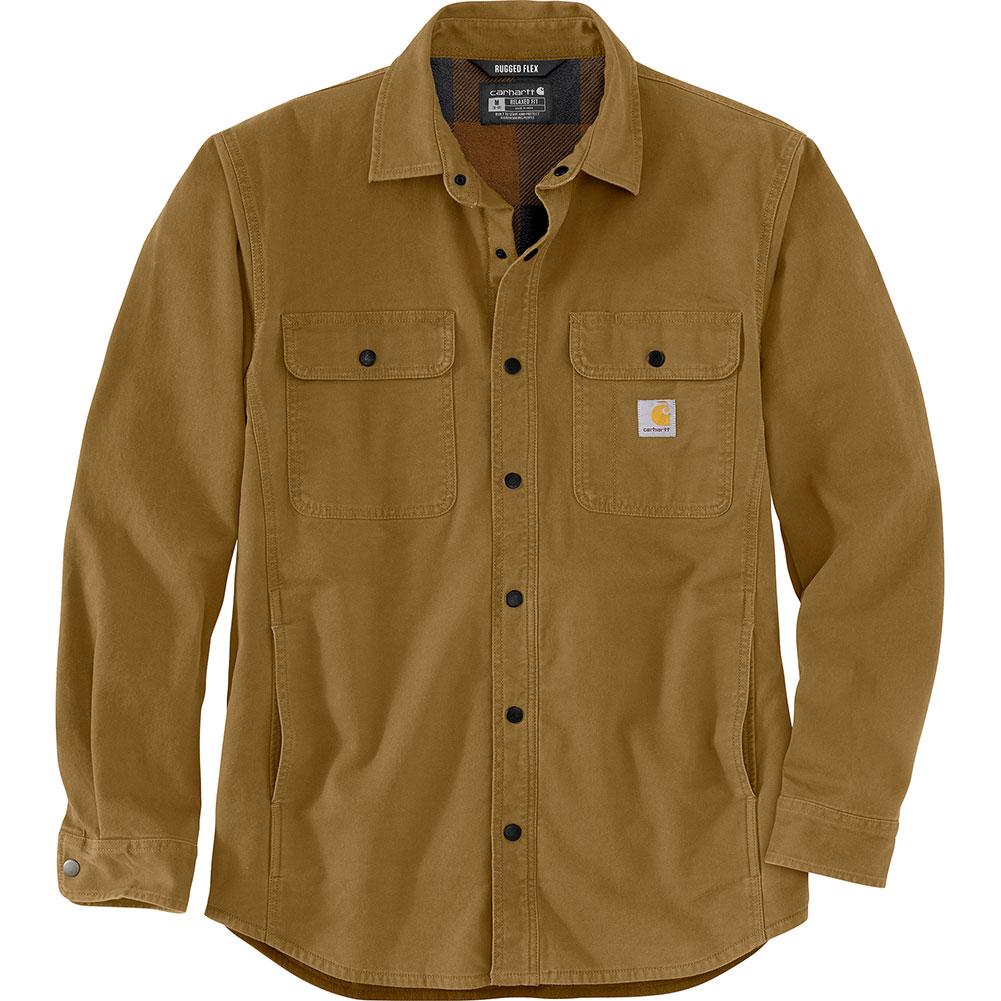 Carhartt Rugged Flex Relaxed Fit Canvas Fleece-Lined Shirt Jac Men's