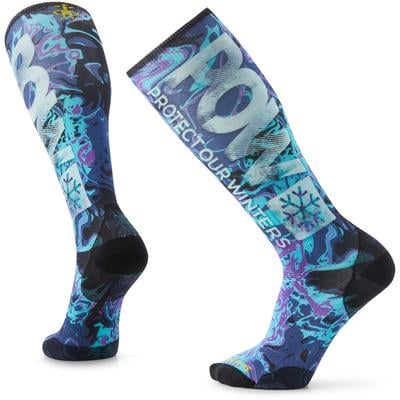 Smartwool Ski Zero Cushion Pow Print OTC Socks Men's