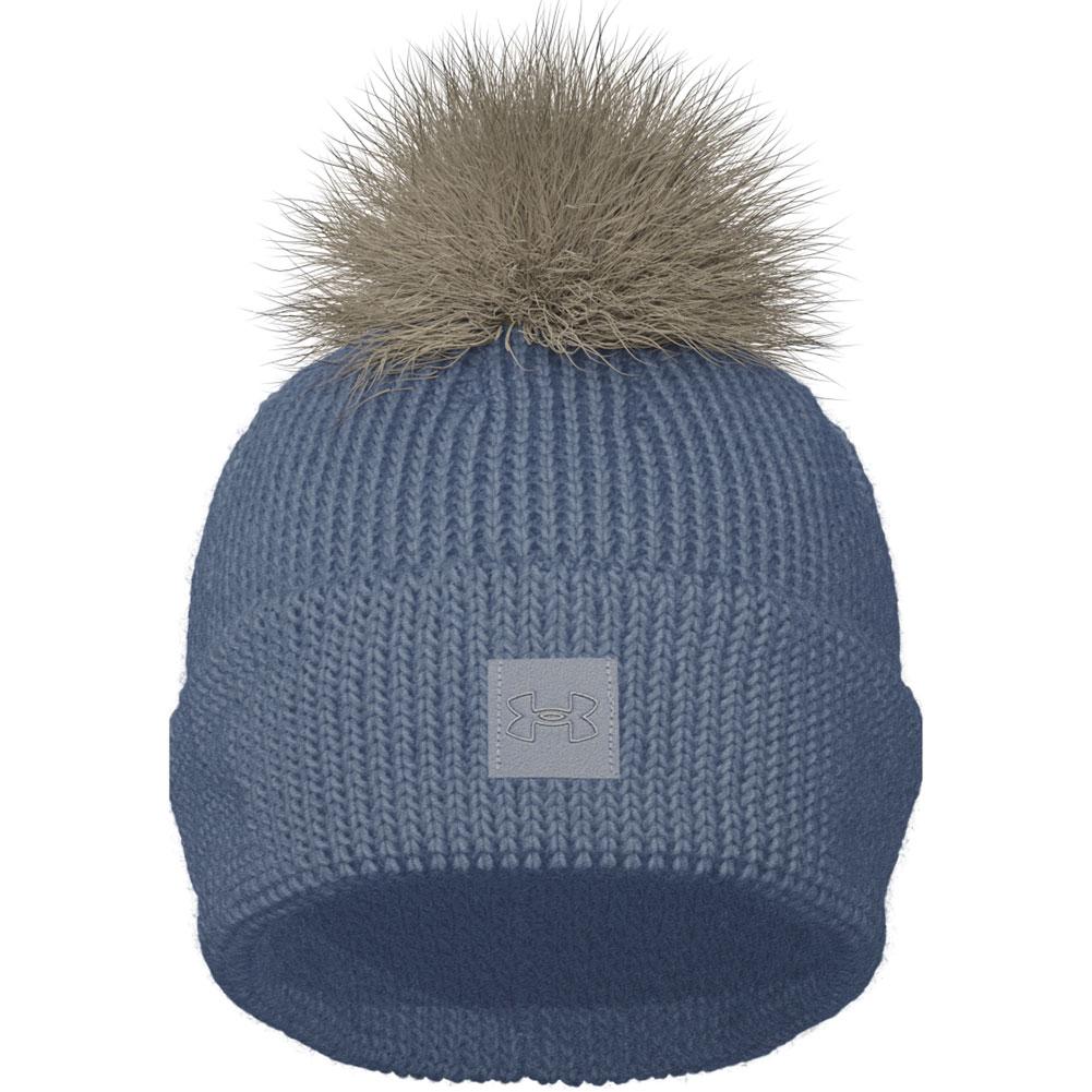  Under Armour Coldgear Infrared Halftime Ribbed Pom Beanie Women's