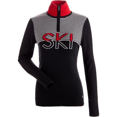 Nils Sun Valle Ski Logo 1/4 Zip Sweater Women's