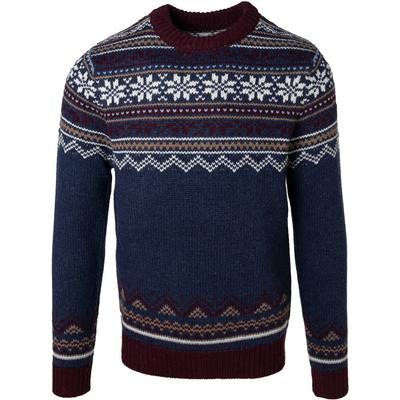 Schott Icelandic Snowflake Midweight Wool Blend Sweater Men's