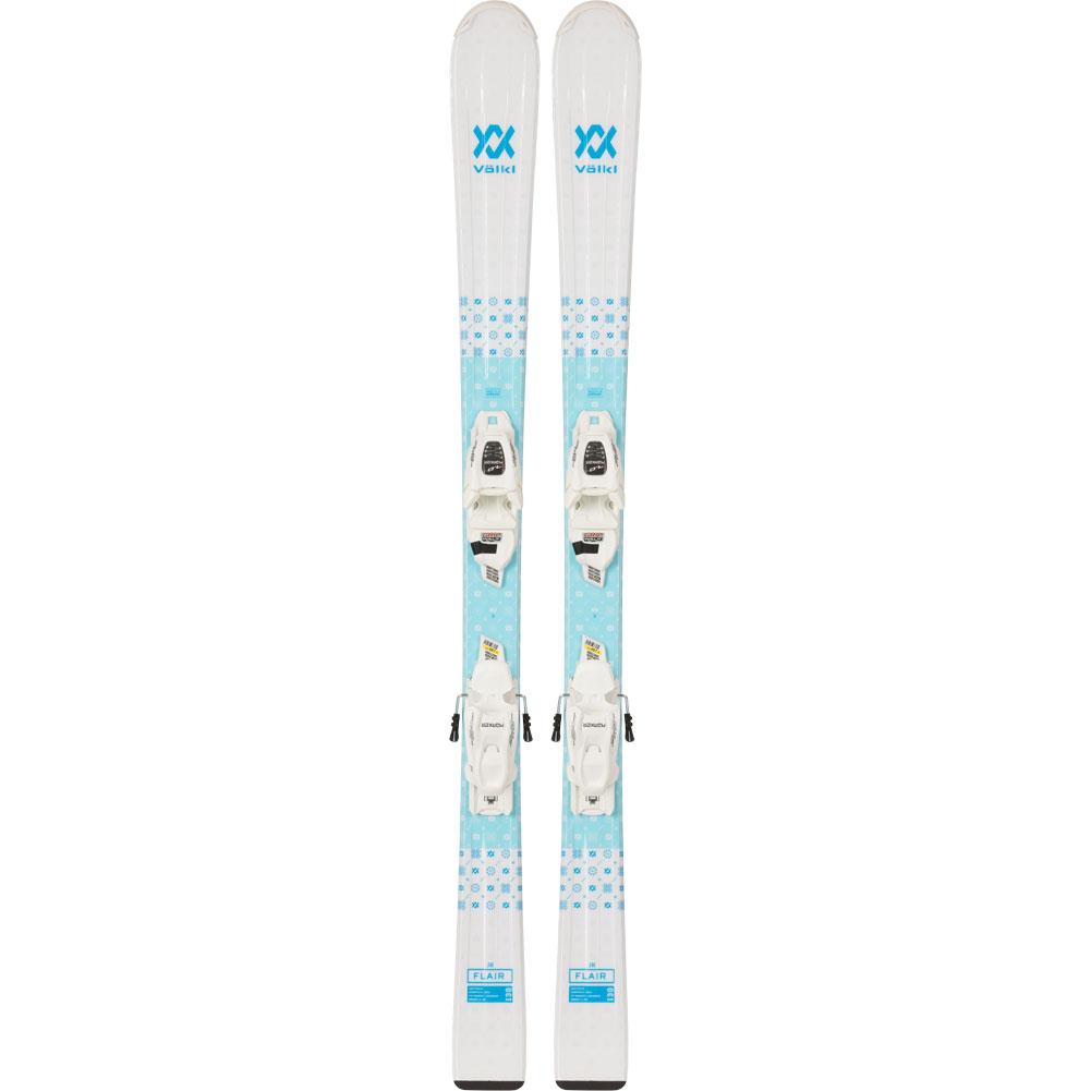  Volkl Flair Junior Skis With 4.5 Vmotion Bindings Girls ' 2023