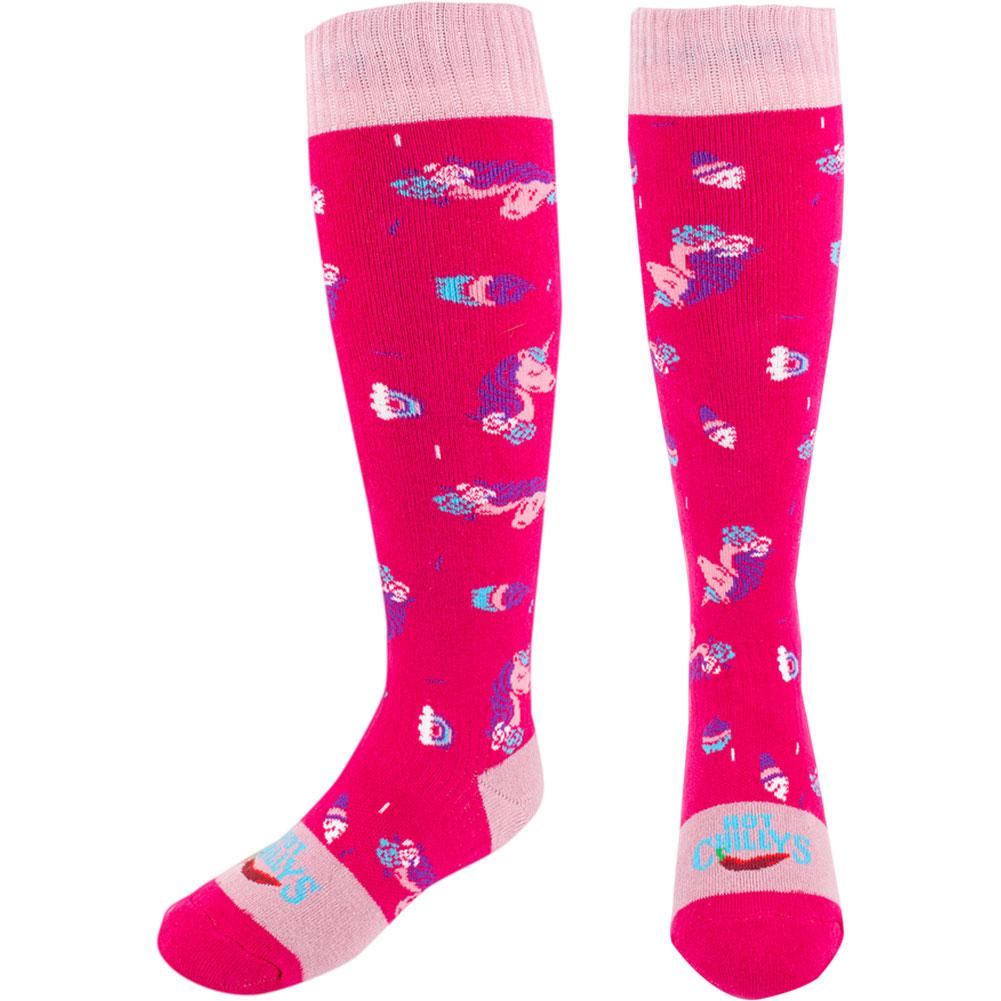 Hot Chillys Unicorn Treats Mid Volume Socks Kids