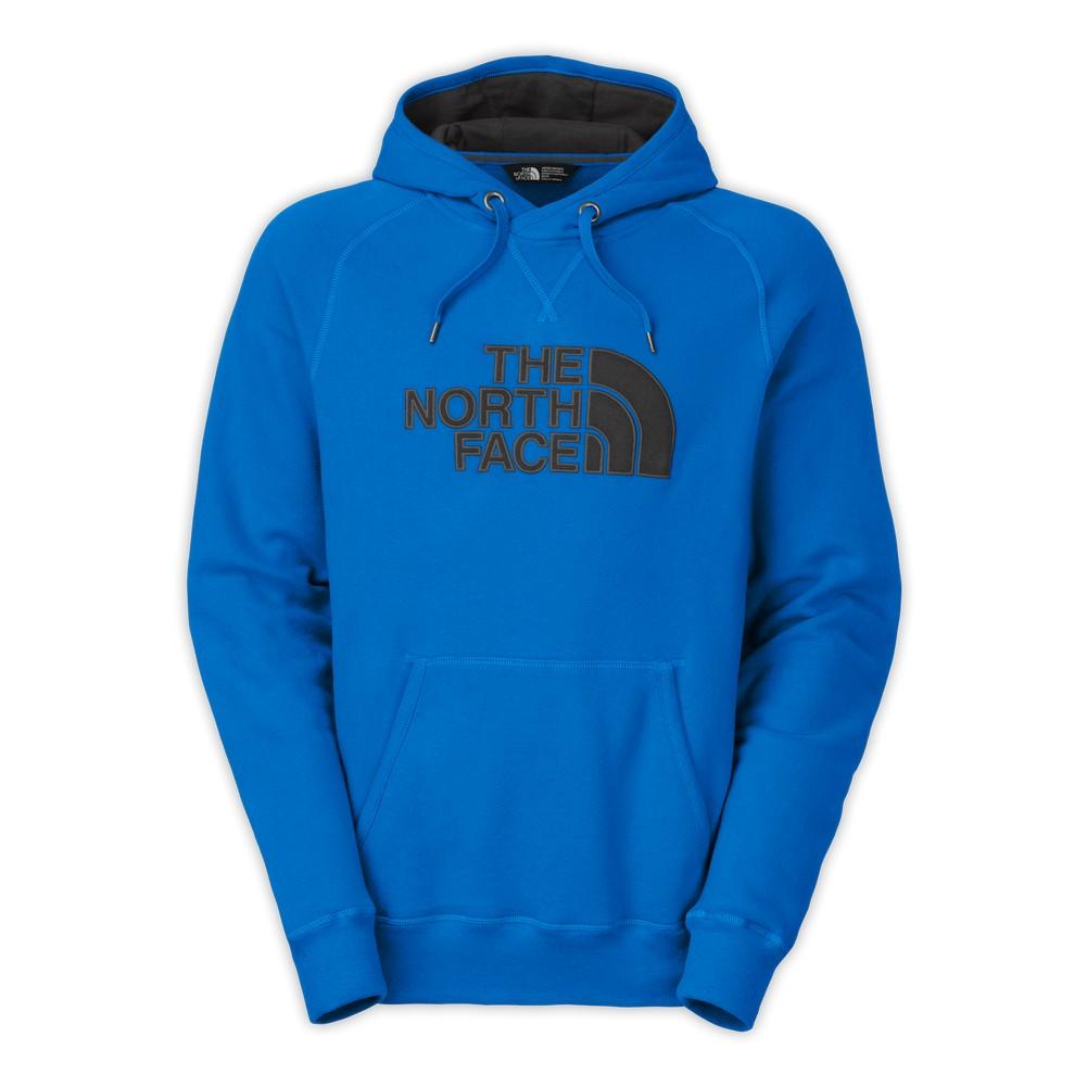 blue north face sweater