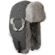 GREY CANVAS W/ GREY RABBIT FUR