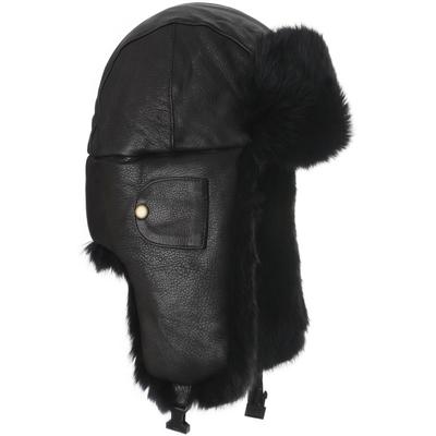 Mad Bomber Leather Trapper Hat