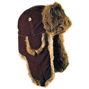 CHOCOLATE SUPPLEX/BROWN RABBIT FUR