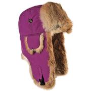 WINE SUPPLEX W/ BROWN RABBIT FUR