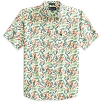Fish Hippie Rowe Printed Short Sleeve Woven Button Up Shirt Men's