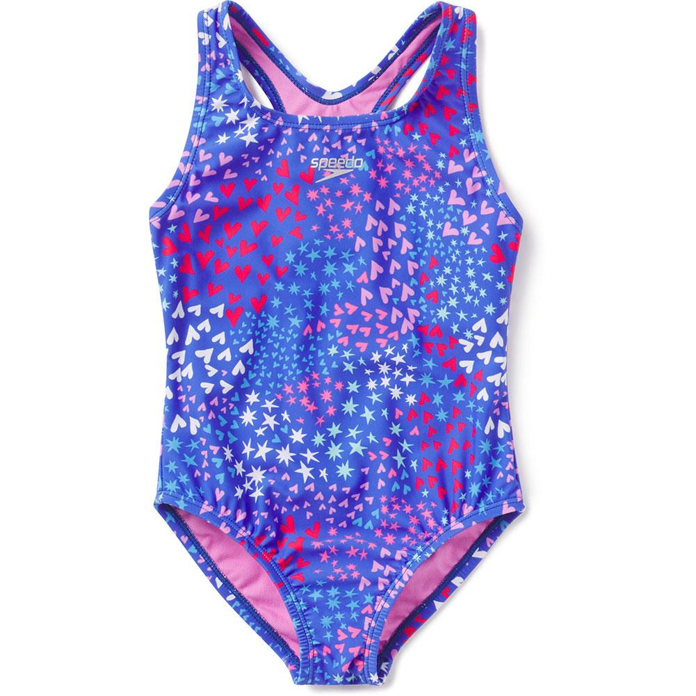 Speedo Print Racerback One Piece Swimsuit Girls'