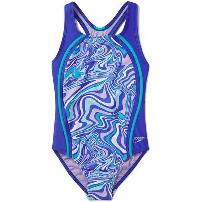 Speedo Prnt Sport Splice One Piece Swimsuit Girls'