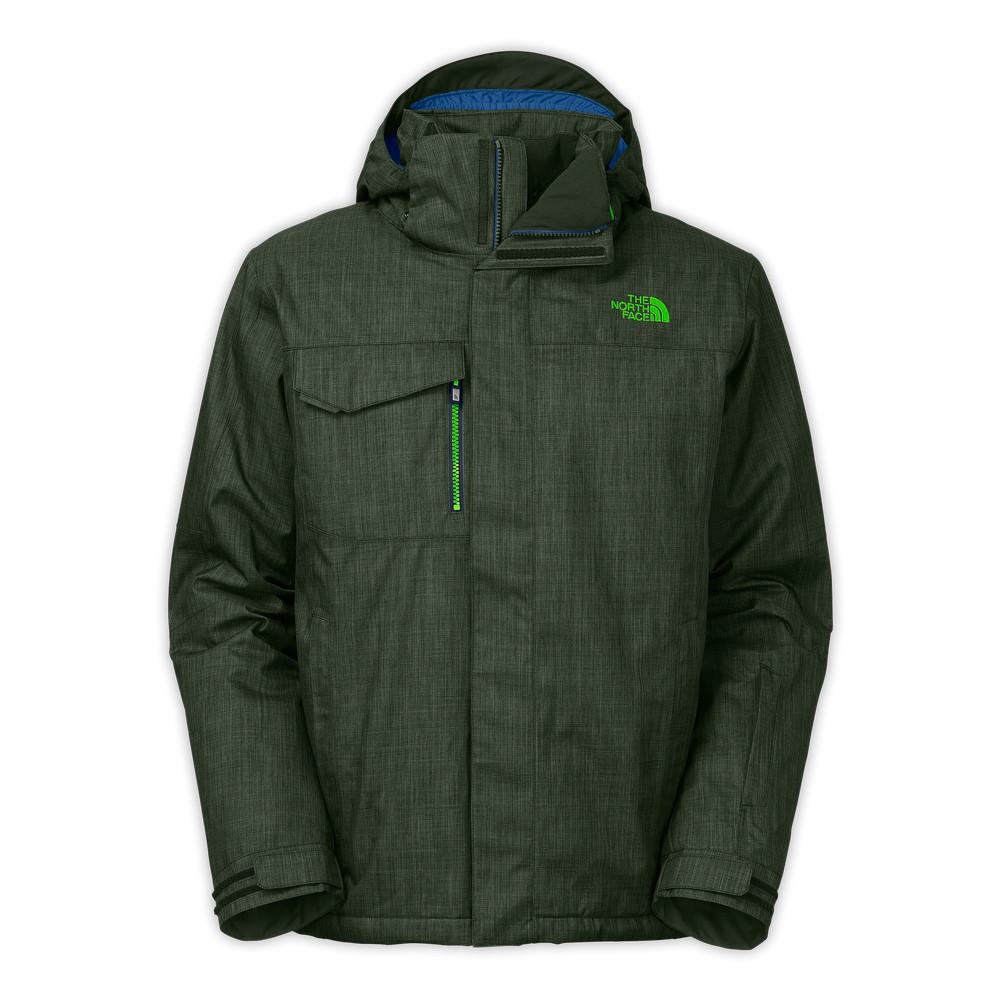 dark green north face jacket