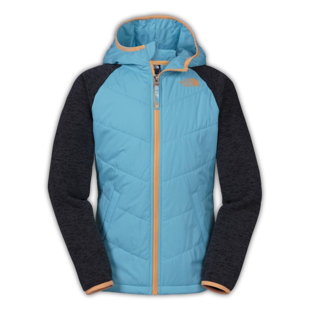  The North Face Quilted Sweater Fleece Hoodie Girls '