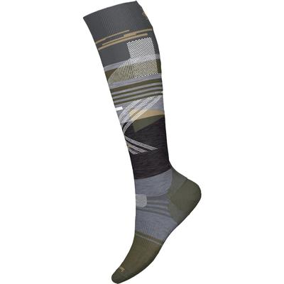 Smartwool Snowboard Targeted Cushion Broken Lines Pattern OTC Socks Men's