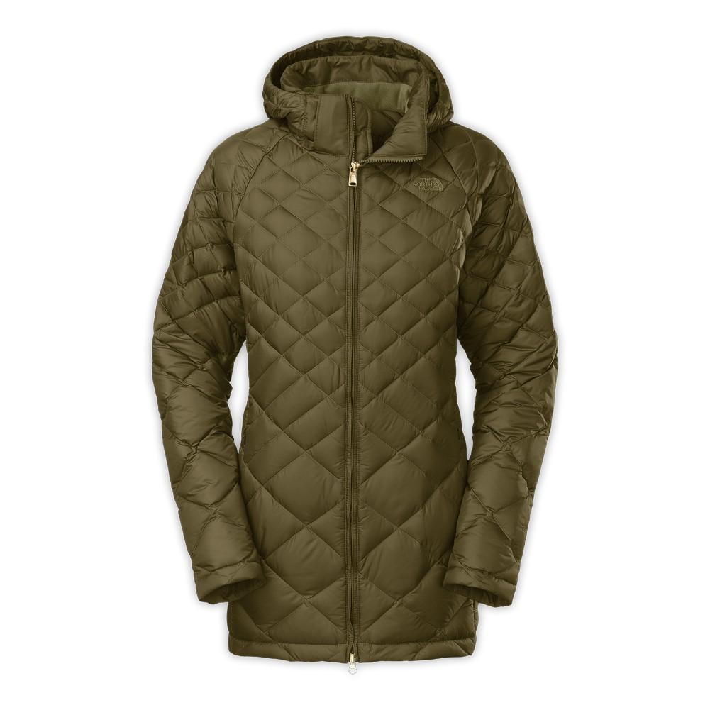 olive green down coat womens
