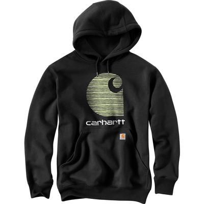 Carhartt Rain Defender Loose Fit Midweight C Logo Graphic Pullover Hoodie Men's