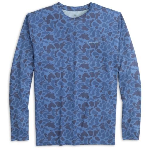 Fish Hippie Fly Camo Performance Crew Shirt Men's