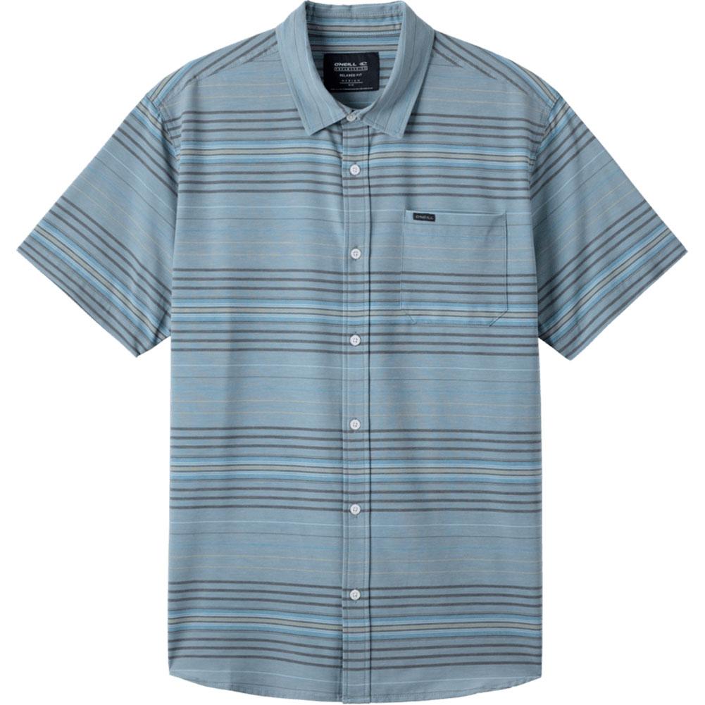 O ' Neill Trvlr Upf Traverse Stripe Standard Button- Up Shirt Men's